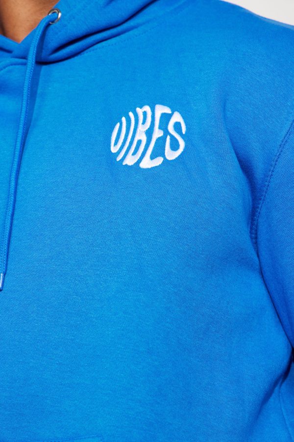 Vibes Embroidered Hoodie - Royal - Hoodies Maroc